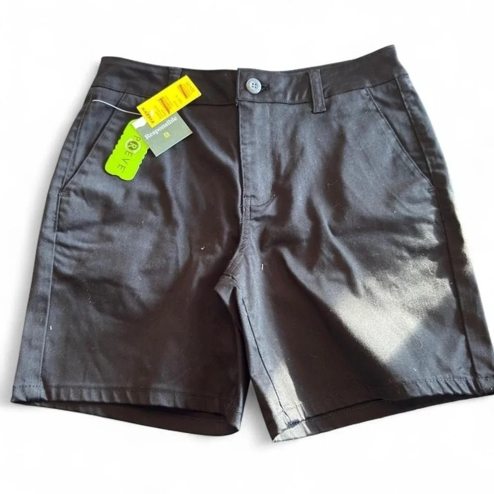 RSQ B Chino Shorts Black Size 16 Repreve Recycled Fabric Tillys BCS829